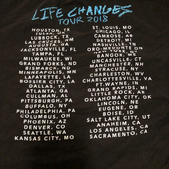 Thomas Rhett Life Changes Tour Shirt, Band Tee, Country Music Singer SZ XL - Picture 10 of 10